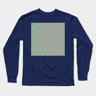 Flower on the Crochet Long Sleeve T-Shirt